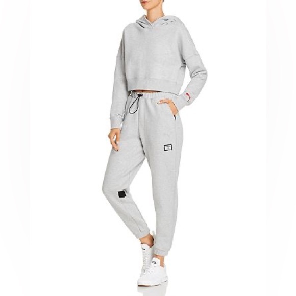 Puma Pants - Puma x Adriana Lima Cropped Sweatshirt and Sweatpants Set. Size XS